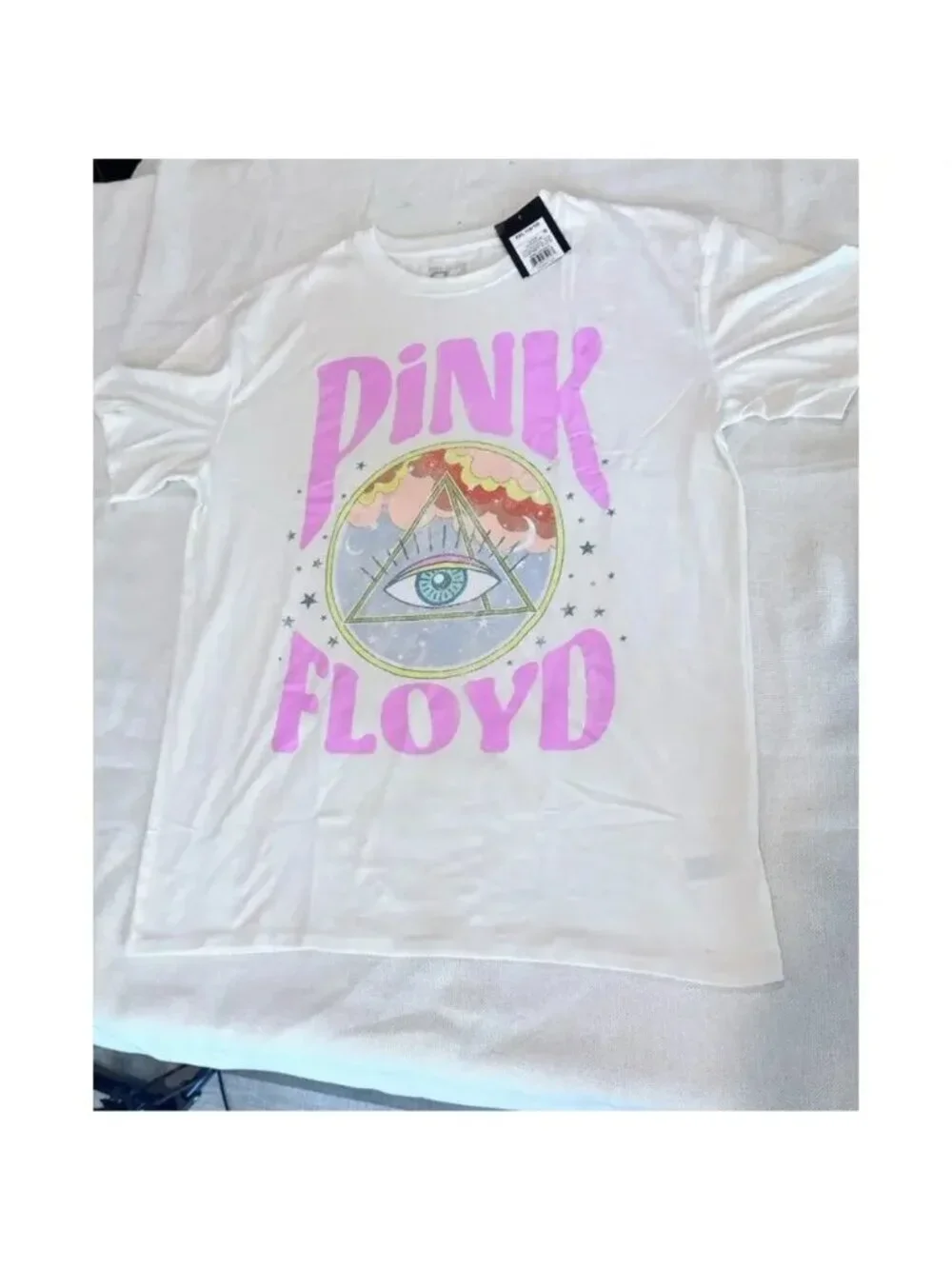 Pink Floyd Girls XXL 16/18 Oversized Graphic T Shirt, Art Class NEW with tags